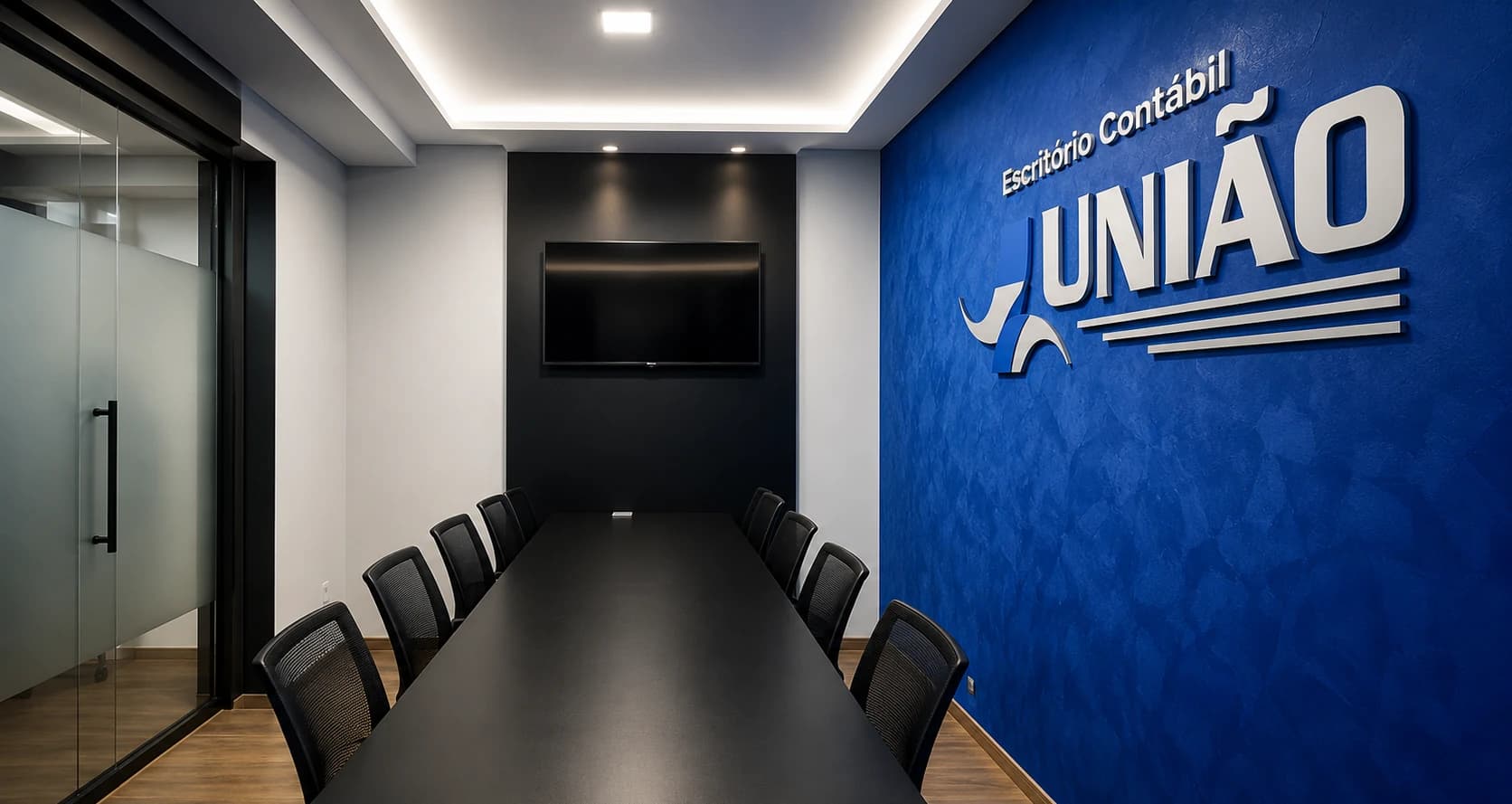 Sala de Reuni?es do Escrit?rio Cont?bil Uni?o